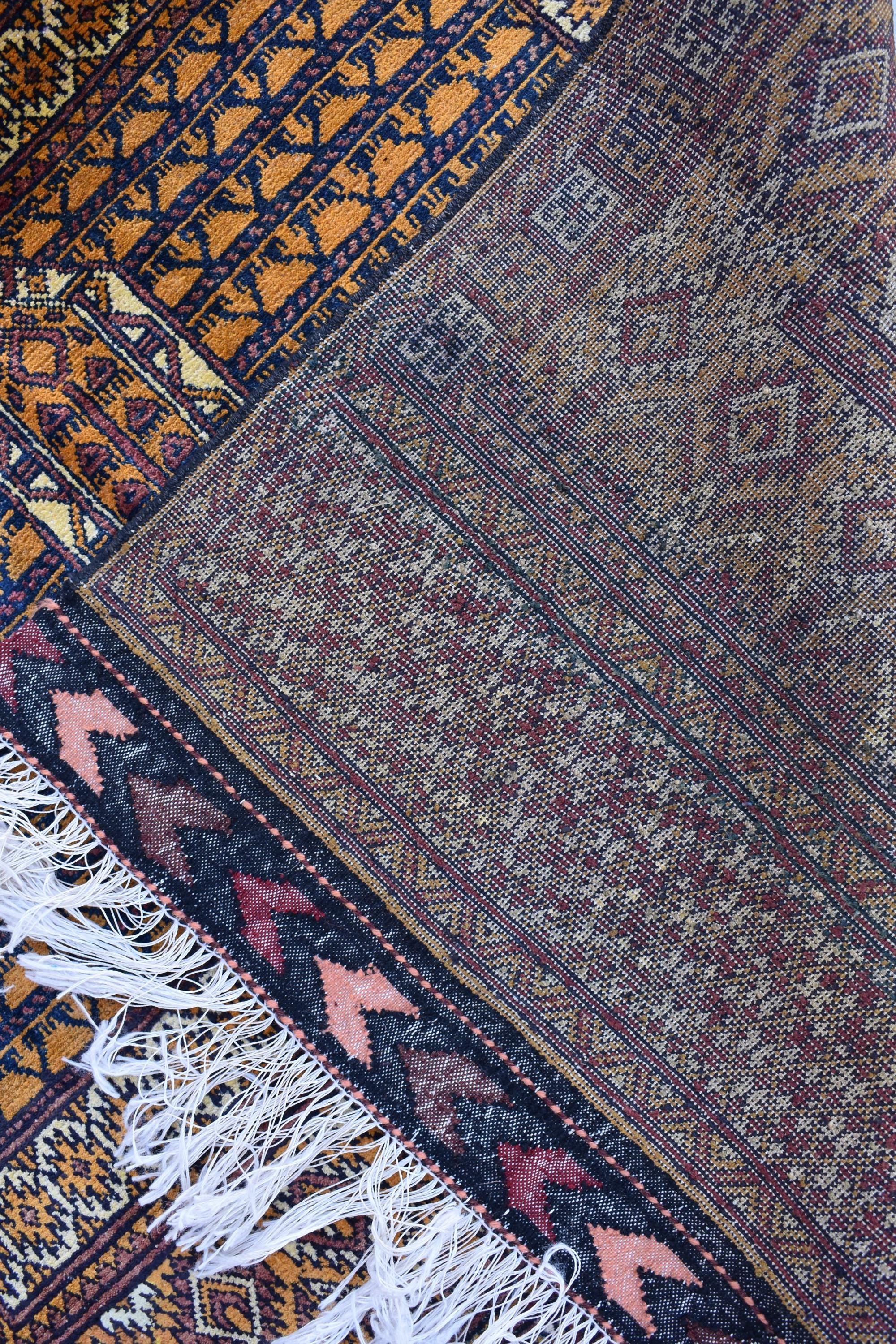 Handwoven 100% Silk Afghan Glassac Rug – 5.4x3.1 ft | Vintage Bohemian Area Rug | Unique Tribal Design | Small Living Room Accent, Bedroom.