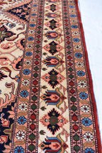 7x10 80% Silk Kazak Rug-Handcrafted Afghan Tribal Carpet, Luxurious Oriental Design, Living Room Rug, Boho Home Decor, Bedroom Rug 9.11x7 ft