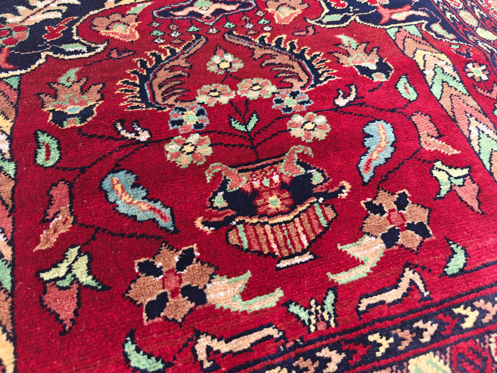 Belgian Prayer Mat 4.5x3.2 ft - Handwoven Wool Rug, Islamic Prayer Carpet, Small Area Rug for Home Decor, Wall Hanging Rug, Home Decor