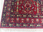 Belgian Prayer Mat 4.5x3.2 ft - Handwoven Wool Rug, Islamic Prayer Carpet, Small Area Rug for Home Decor, Wall Hanging Rug, Home Decor
