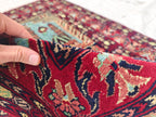 Belgian Prayer Mat 4.5x3.2 ft - Handwoven Wool Rug, Islamic Prayer Carpet, Small Area Rug for Home Decor, Wall Hanging Rug, Home Decor