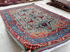 Authentic Beljik Chobi Rug 7x4.4 ft - Handwoven Afghan Wool Carpet, Traditional Oriental Area Rug, Unique Home Decor, Living Room Rug