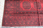 Vintage Wool Rug 9.5 x 6.8 ft | Antique Handwoven Carpet | Traditional Tribal Design | Vintage Area Rug for Living Room or Dining Room