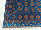 Authentic Beljik 6.7x4.5 ft - Handwoven Afghan Wool Carpet, Traditional Oriental Area Rug, Unique Home Decor, Living Room, Bedroom Rug
