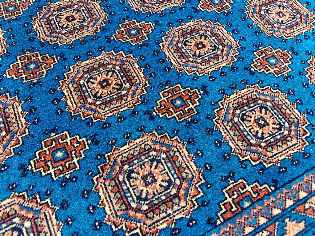 Authentic Beljik 6.7x4.5 ft - Handwoven Afghan Wool Carpet, Traditional Oriental Area Rug, Unique Home Decor, Living Room, Bedroom Rug