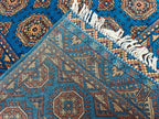Authentic Beljik 6.7x4.5 ft - Handwoven Afghan Wool Carpet, Traditional Oriental Area Rug, Unique Home Decor, Living Room, Bedroom Rug