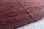 Vintage Wool Rug 8.10 x 6.4 ft | Antique Handwoven Carpet | Traditional Tribal Design | Vintage Area Rug for Living Room or Dining Room.