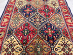Handwoven Yousafi Beljik Rug 5x3.4 ft Authentic Afghan Wool Carpet, Elegant Oriental Area Rug, Perfect for Home Decor, Hallway Rug, Entryway