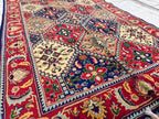 Handwoven Yousafi Beljik Rug 5x3.4 ft Authentic Afghan Wool Carpet, Elegant Oriental Area Rug, Perfect for Home Decor, Hallway Rug, Entryway