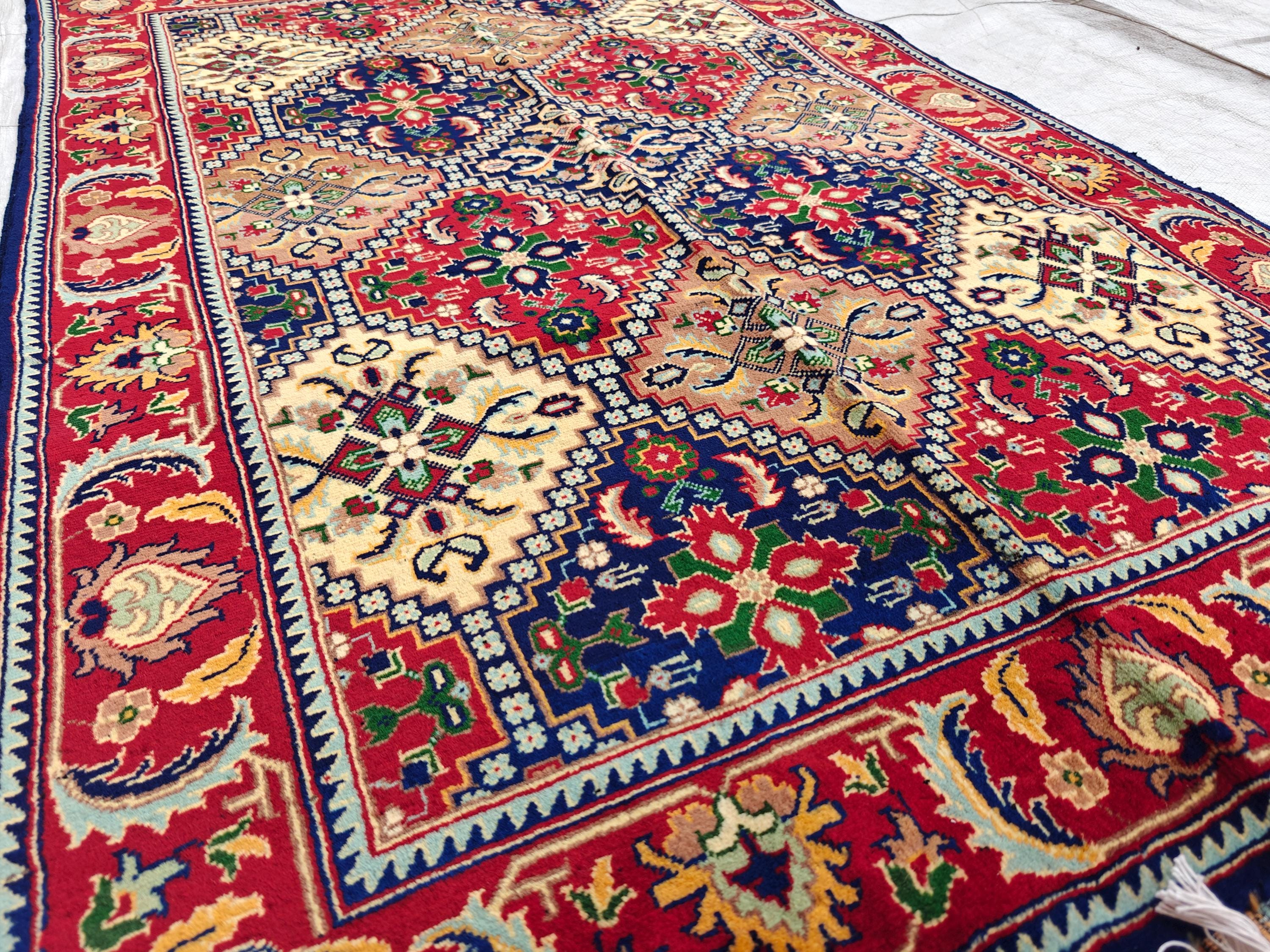 Handwoven Yousafi Beljik Rug 5x3.4 ft Authentic Afghan Wool Carpet, Elegant Oriental Area Rug, Perfect for Home Decor, Hallway Rug, Entryway