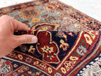 Authentic Mamluk Beljik Rug 4.8x3.4 ft - Handwoven Afghan Wool Carpet, Intricate Oriental Design, Perfect for Home Decor,