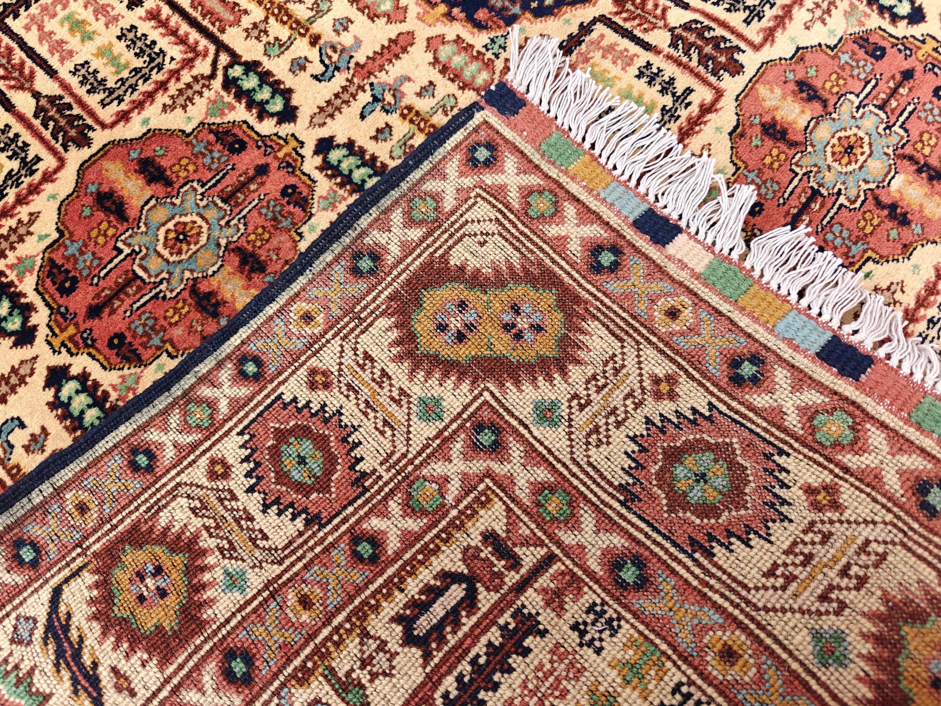 4.10x3.4 ft Handmade Beljik Gandumi Rug Authentic Afghan Wool Carpet, Traditional Oriental Design, Perfect for Home Decor, Entryway Rug"
