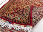 Authentic Yousafi Beljik Rug 5.5x3.6 ft - Handwoven Afghan Wool Carpet, Elegant Oriental Design, Perfect for Home Decor