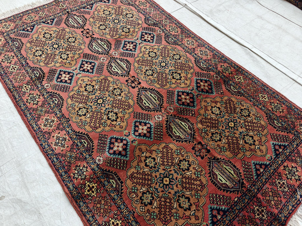 Authentic Handmade Afghan Beljik Rug - 5.4x3.3 ft | Tribal Wool Area Carpet | Unique Oriental Decor, Entryway Rug, Office Rug, Bedroom Rug
