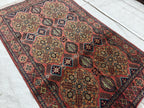 Authentic Handmade Afghan Beljik Rug - 5.4x3.3 ft | Tribal Wool Area Carpet | Unique Oriental Decor, Entryway Rug, Office Rug, Bedroom Rug
