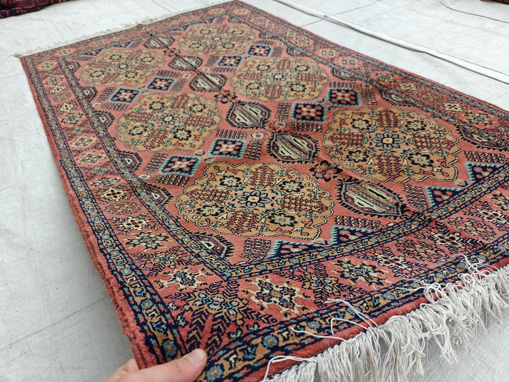 Authentic Handmade Afghan Beljik Rug - 5.4x3.3 ft | Tribal Wool Area Carpet | Unique Oriental Decor, Entryway Rug, Office Rug, Bedroom Rug