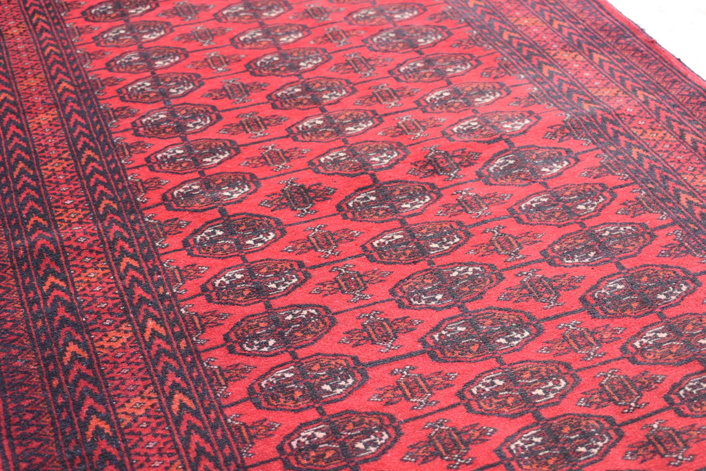 9.2 x 2.6 ft Vintage Afghan Runner Rug– Handmade Wool Carpet, Rustic Hallway Runner, Unique Antique Afghan Decor, Boho Tribal Runner Rug