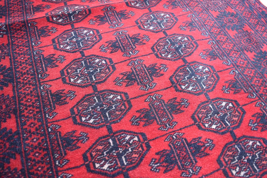 6.1 x 2.7 ft Vintage Afghan Runner Rug–Handmade Wool Carpet, Rustic Hallway Runner, Unique Antique Afghan Decor, Boho Tribal Runner Rug