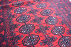 6.1 x 2.7 ft Vintage Afghan Runner Rug–Handmade Wool Carpet, Rustic Hallway Runner, Unique Antique Afghan Decor, Boho Tribal Runner Rug
