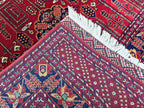7x5 Authentic Hand-Knotted Rug | Persian Vintage Wool Carpet | Luxury Area Rug for Living Room or Office, Bedroom Rug, 6.5x4.9 ft