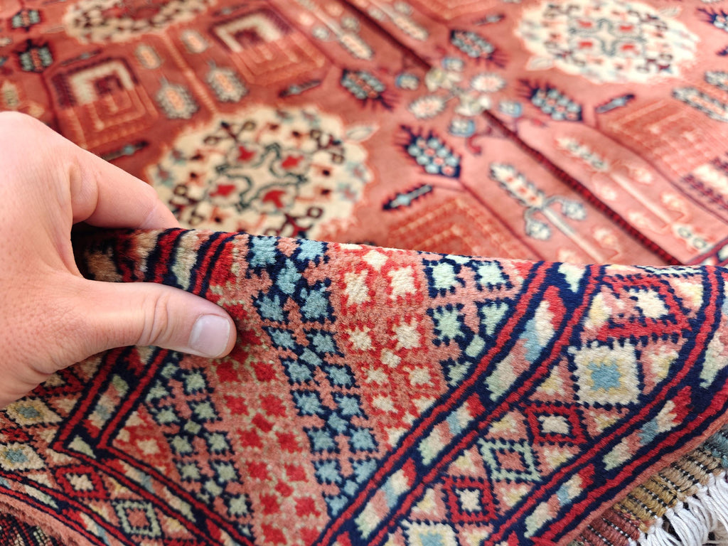 7x5 Authentic Hand-Knotted Sarouk Rug | Persian Wool Carpet | Luxury Area Rug for Living Room or Office, Dining Room Rug, 6.5x4.9 ft