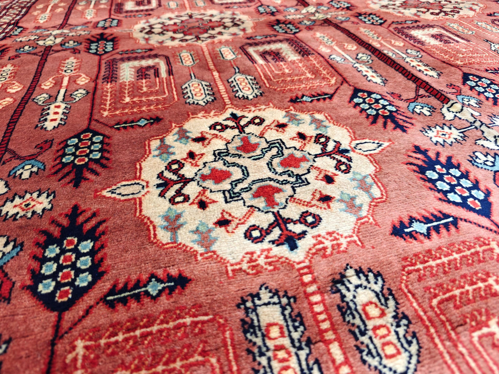 7x5 Authentic Hand-Knotted Sarouk Rug | Persian Wool Carpet | Luxury Area Rug for Living Room or Office, Dining Room Rug, 6.5x4.9 ft
