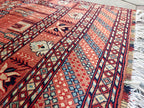 7x5 Authentic Hand-Knotted Sarouk Rug | Persian Wool Carpet | Luxury Area Rug for Living Room or Office, Dining Room Rug, 6.5x4.9 ft