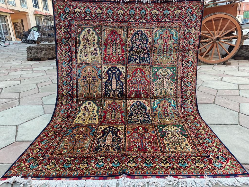 5x7 Handmade Maranus Rug - Authentic Afghan Tribal Carpet, Unique Wool Rug for Living Room & Bedroom Decor 6.6x4.9 ft, Oriental Pattern