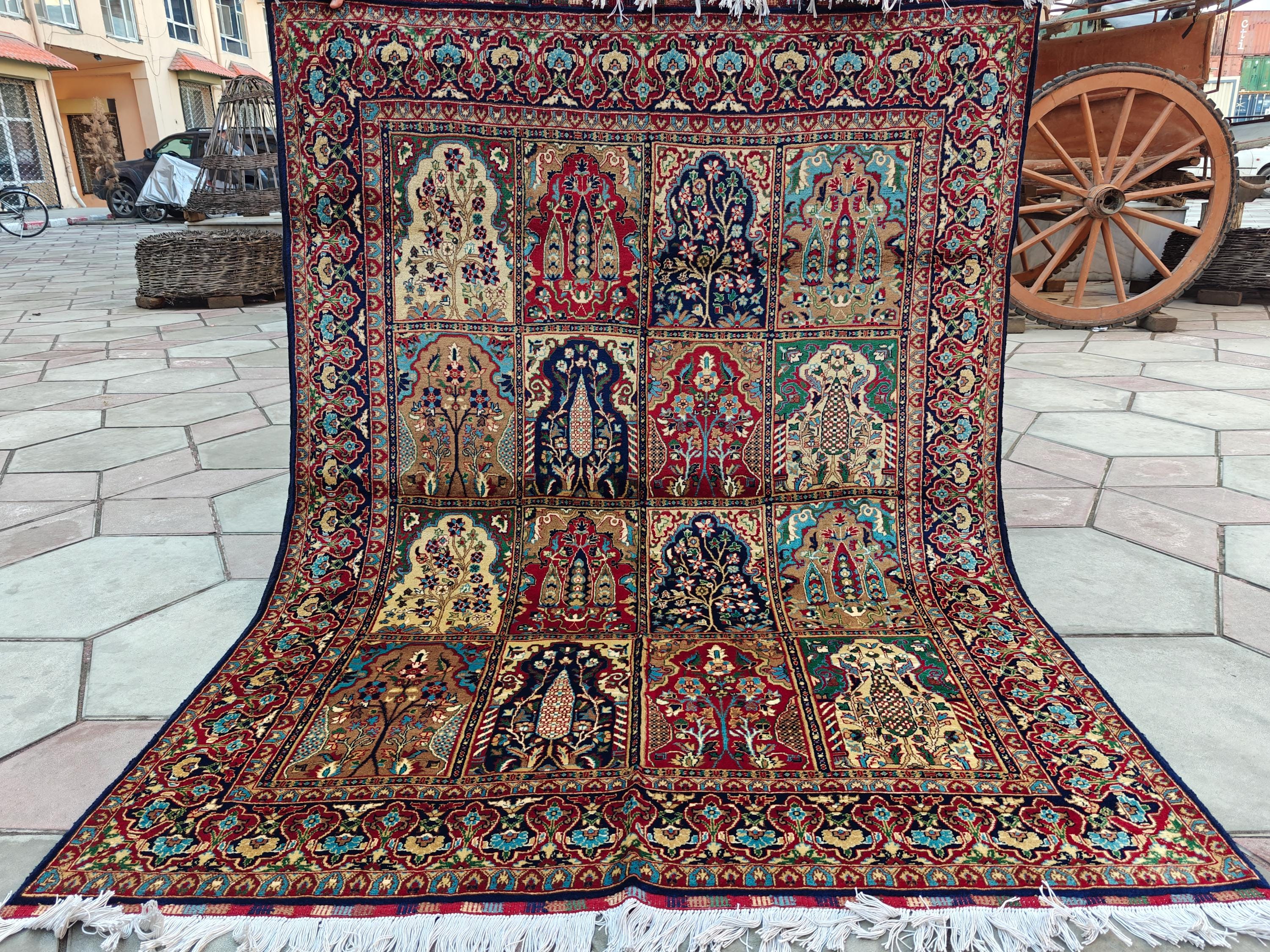 5x7 Handmade Maranus Rug - Authentic Afghan Tribal Carpet, Unique Wool Rug for Living Room & Bedroom Decor 6.6x4.9 ft, Oriental Pattern