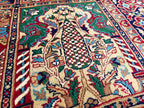 5x7 Handmade Maranus Rug - Authentic Afghan Tribal Carpet, Unique Wool Rug for Living Room & Bedroom Decor 6.6x4.9 ft, Oriental Pattern