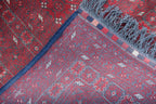 Vintage Antique Afghan Handmade Rug – 9.11 x 6.7 ft | Unique Tribal Design | Authentic Wool Carpet | One-of-a-Kind Oriental Afghan Rug