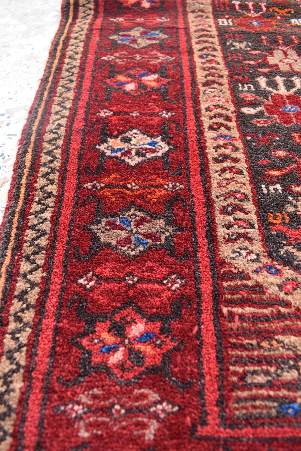 4.4 x 2.8 ft Vintage Antique Afghan Handmade Rug | Unique Tribal Design | Authentic Wool Carpet | Floor Rug | Wall Hanging Rug