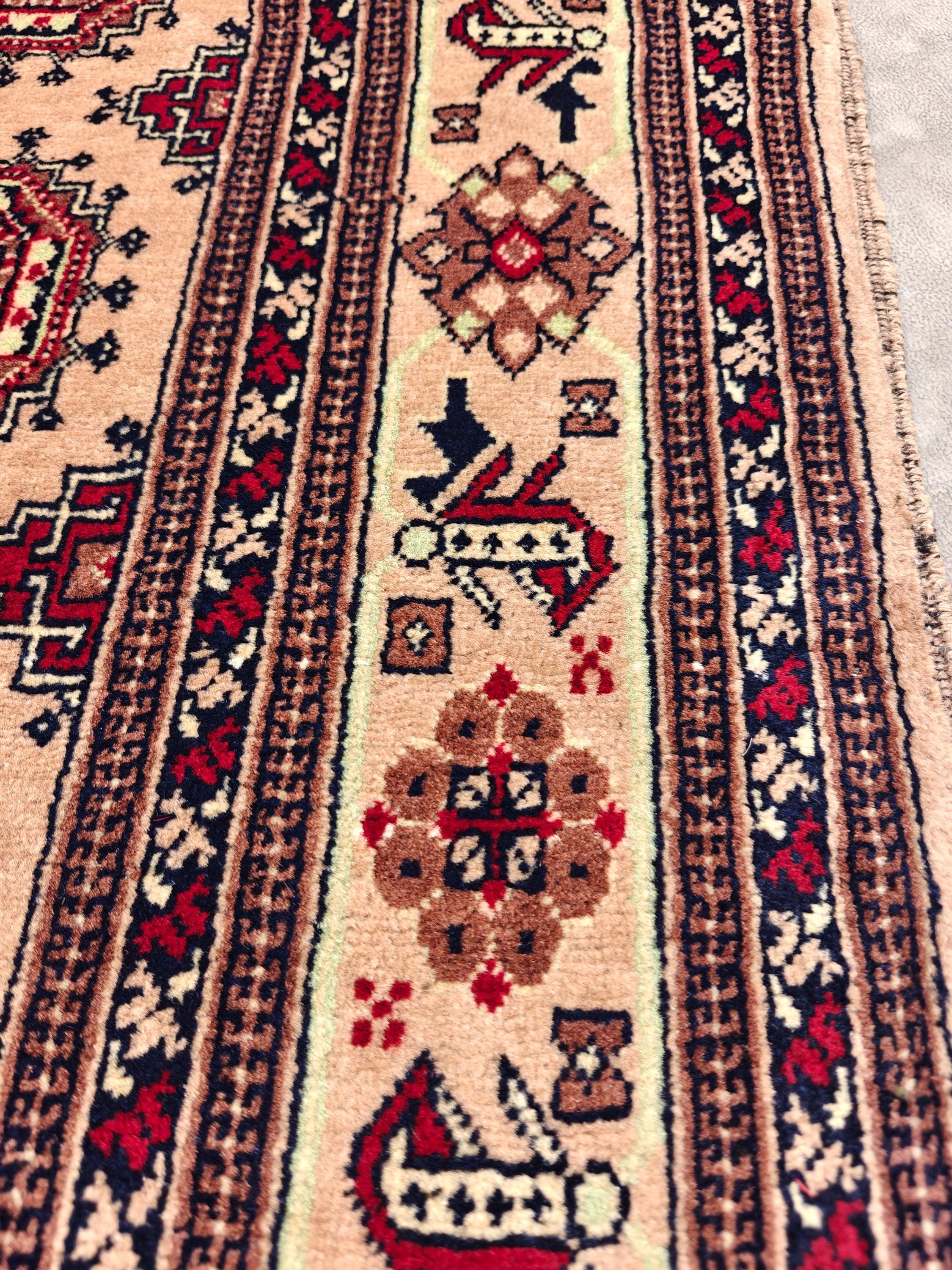 7x5 Authentic Ahal Gul Rug Handwoven Carpet with Rich Colors and Traditional Design, Kitchen Rug, Farmhouse Rug, Bedroom Rug 6.5x4.9 ft
