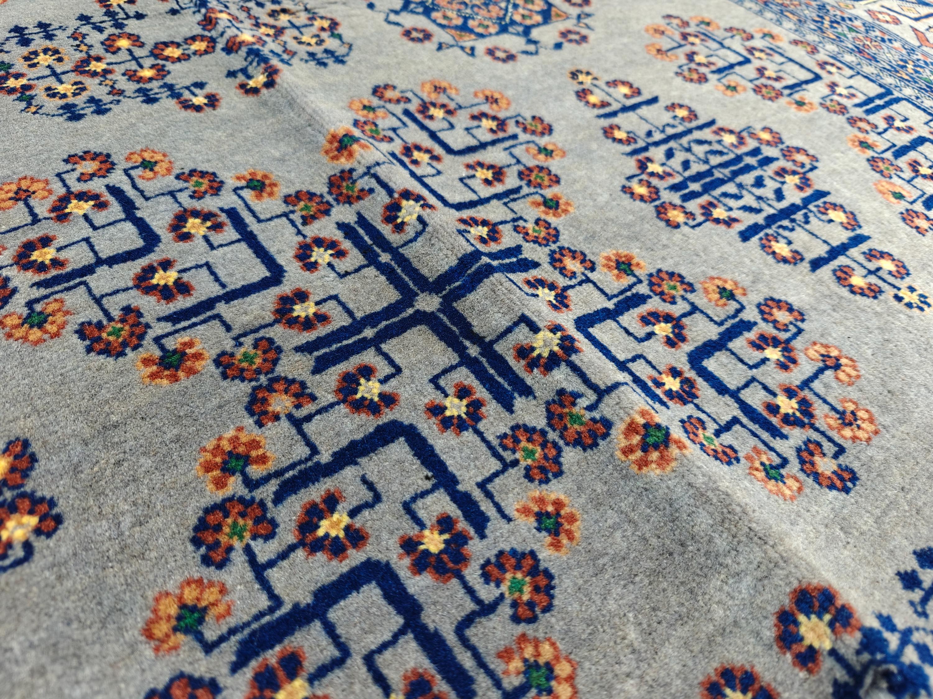 5x7 Handcrafted Saruki Rug Traditional Turkmen Carpet Stunning Design and Quality, Farmhouse Rug, Kitchen Rug, Boho Home Decor 6.7x5.1 ft