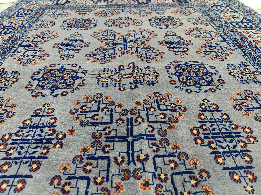 5x7 Handcrafted Saruki Rug Traditional Turkmen Carpet Stunning Design and Quality, Farmhouse Rug, Kitchen Rug, Boho Home Decor 6.7x5.1 ft
