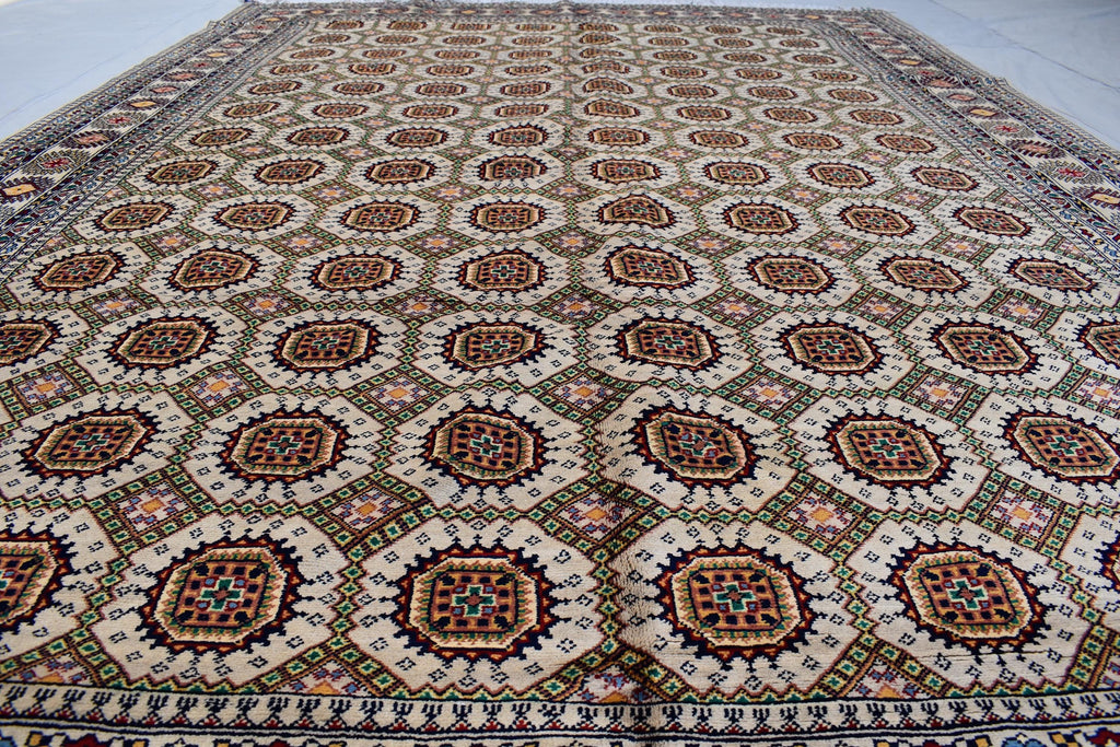 8x12 Authentic Afghan Handmade Rug Hand knotted Traditional Wool Carpet with Tribal Patterns, Rustic Rug for Living Room, Bedroom 11.6x8.2ft