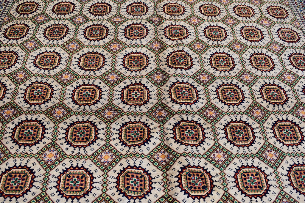 8x12 Authentic Afghan Handmade Rug Hand knotted Traditional Wool Carpet with Tribal Patterns, Rustic Rug for Living Room, Bedroom 11.6x8.2ft