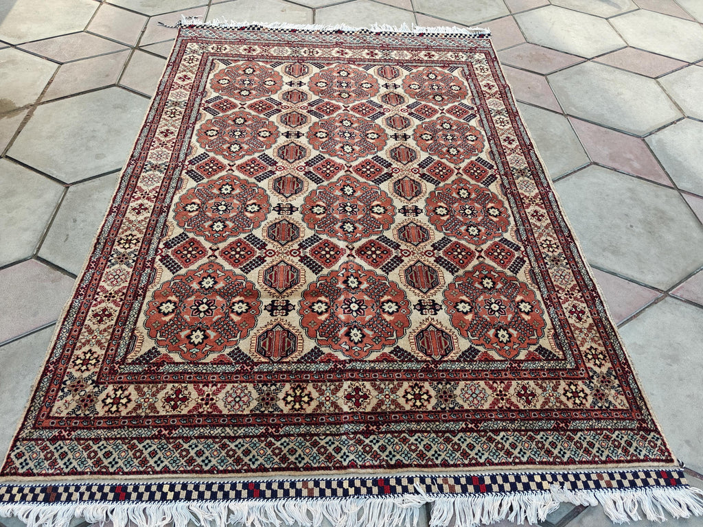 5x7 Handcrafted Saruki Rug Premium Quality, Durable, Stylish Home Décor for Living Room & Bedroom, Entryway, Hallway Rug 4.9x6.5 ft