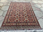 5x7 Handcrafted Saruki Rug Premium Quality, Durable, Stylish Home Décor for Living Room & Bedroom, Entryway, Hallway Rug 4.9x6.5 ft