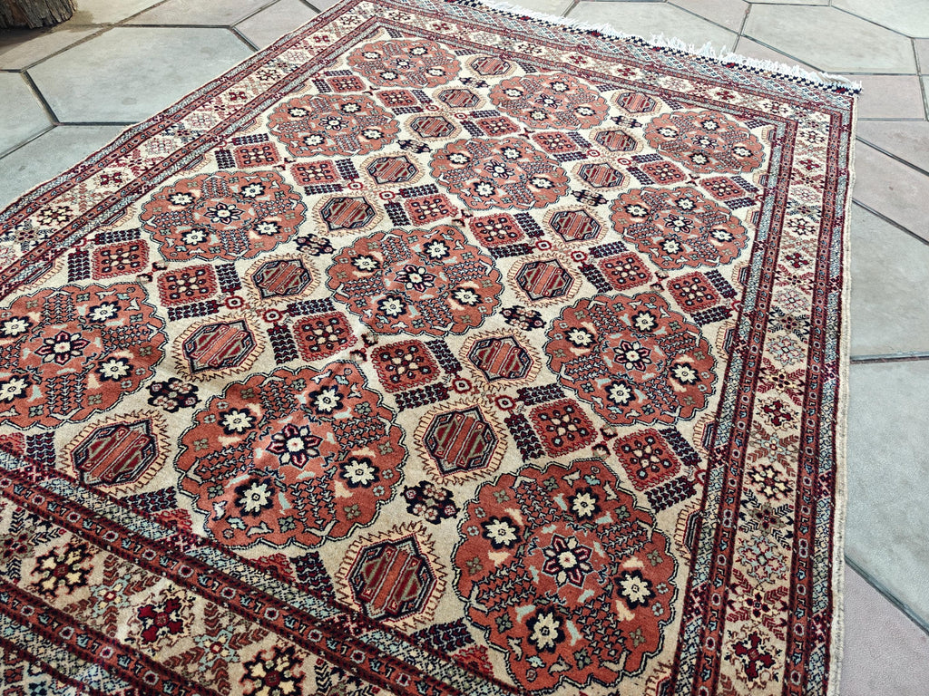 5x7 Handcrafted Saruki Rug Premium Quality, Durable, Stylish Home Décor for Living Room & Bedroom, Entryway, Hallway Rug 4.9x6.5 ft