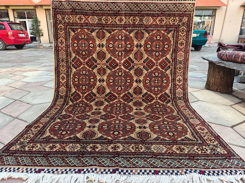 5x7 Handcrafted Saruki Rug Premium Quality, Durable, Stylish Home Décor for Living Room & Bedroom, Entryway, Hallway Rug 4.9x6.5 ft