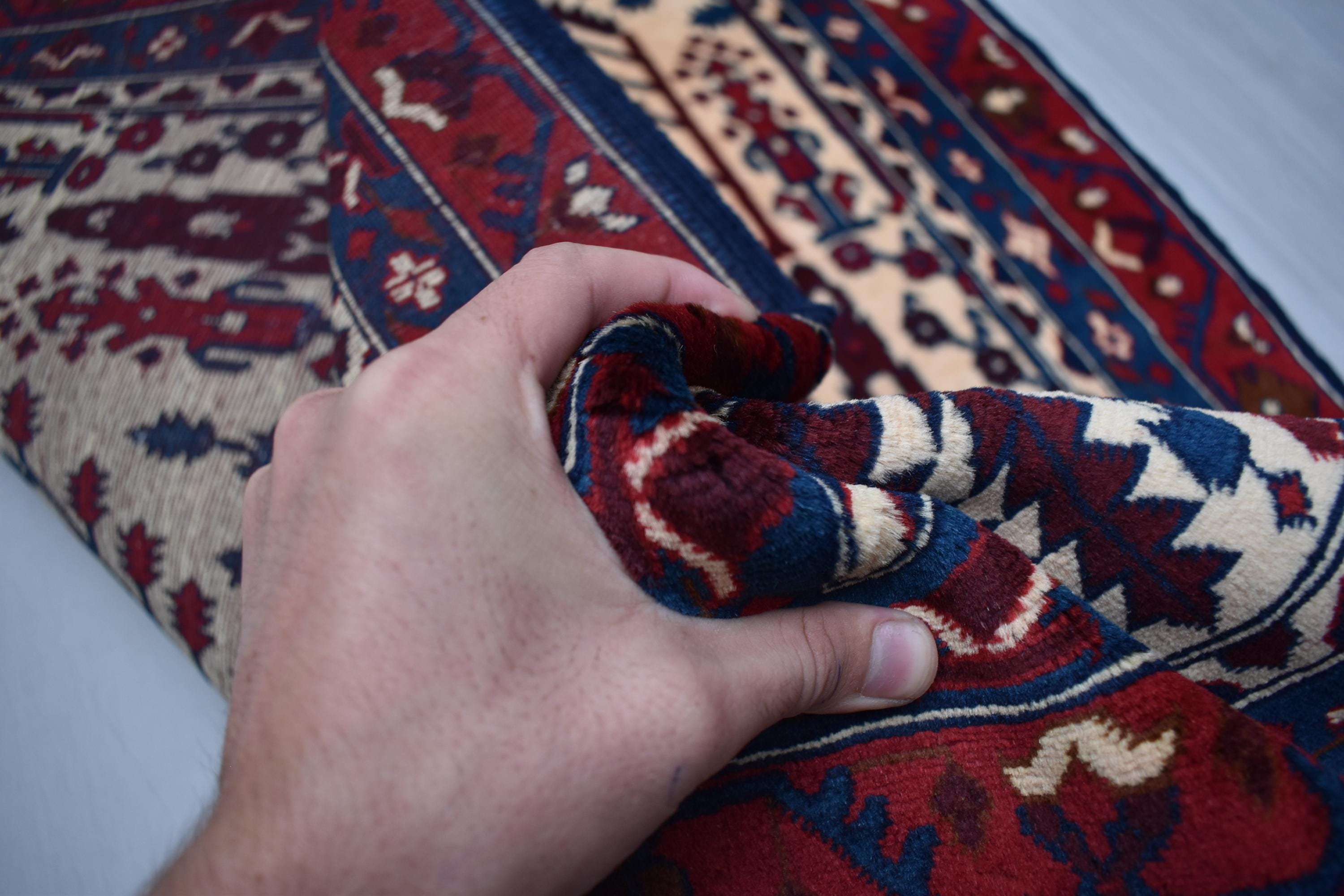 Handmade Belgian Runner Rug - 9.7 x 2.10 ft - Authentic Traditional Carpet, Hallway Runner, Kitchen Runner, Entryway Rug, Gift