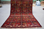 Authentic Afghan Run Ala Bakhmal Rug - 5.3 x 3.3 ft - Handmade Traditional Carpet, Living Room Rug, Bedroom Rug, Wall Hanging Rug