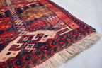Authentic Afghan Run Ala Bakhmal Rug - 5.3 x 3.3 ft - Handmade Traditional Carpet, Living Room Rug, Bedroom Rug, Wall Hanging Rug