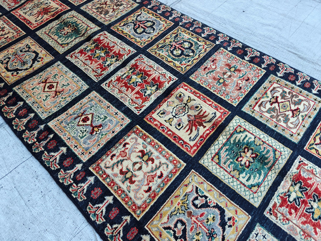Hallway Handmade Afghan Chobi Runner Rug 6.7x2.9 ft – Natural Dyes, Wool, Oriental Hallway Carpet, Entryway Rug, Narrow Hallway Runner