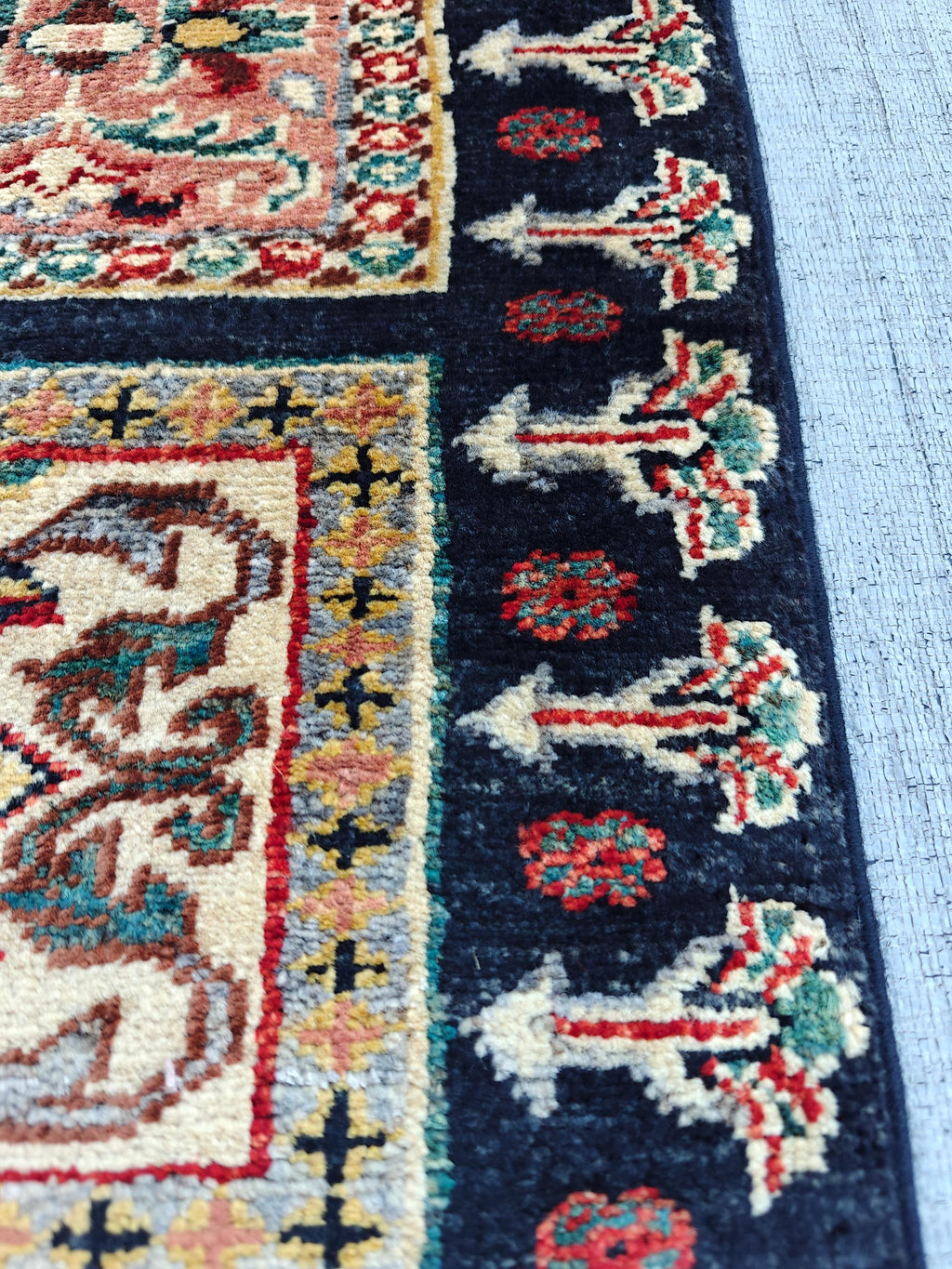 Hallway Handmade Afghan Chobi Runner Rug 6.7x2.9 ft – Natural Dyes, Wool, Oriental Hallway Carpet, Entryway Rug, Narrow Hallway Runner