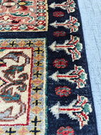 Hallway Handmade Afghan Chobi Runner Rug 6.7x2.9 ft – Natural Dyes, Wool, Oriental Hallway Carpet, Entryway Rug, Narrow Hallway Runner