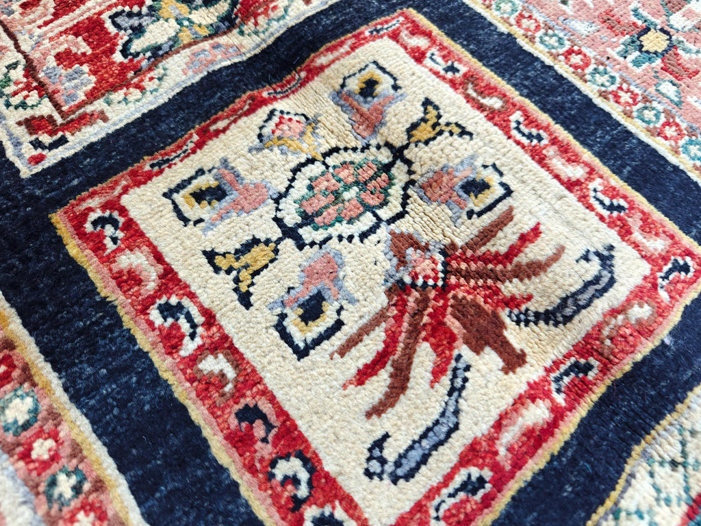 Hallway Handmade Afghan Chobi Runner Rug 6.7x2.9 ft – Natural Dyes, Wool, Oriental Hallway Carpet, Entryway Rug, Narrow Hallway Runner