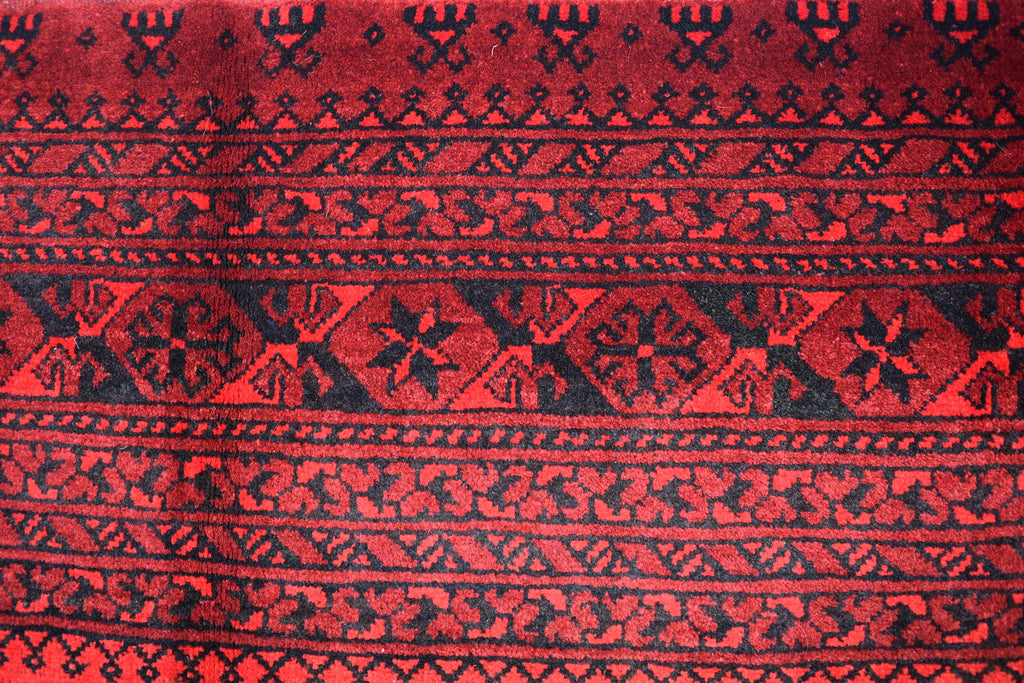 Antique Afghan Rug - 9.5 x 6.5 ft - Handwoven Vintage Rug - Traditional Afghan Carpet - Wool Rug - Authentic Oriental Rug - Collectible Rug