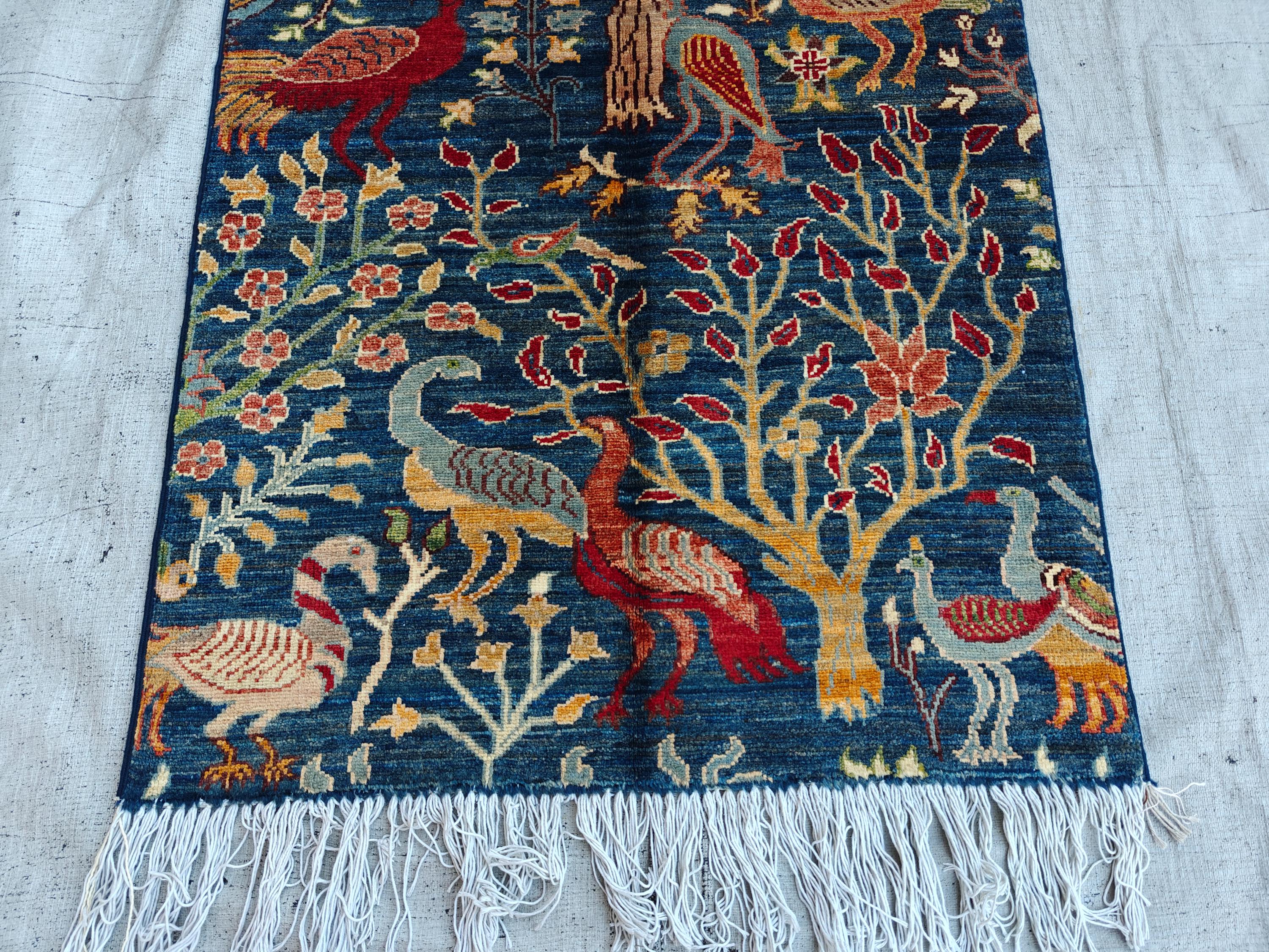 9.6 x 2.6 ft Runner Handmade Afghan Chobi - High Quality Wool Rug, Hallway Carpet, Entryway Rug, Farmhouse Rug, Living Room Rug